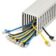 StarTech.com Open Slot Cable Management Raceway with Cover, 3"(75mm)W x 3-7/8"(10cm)H - 6.5ft(2m) length - 1/4"(8mm) Slots, PVC Network Cord Hider/Wall Wire Duct, Max 240 Cables, UL Listed