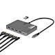 StarTech.com USB-C to Quad-Monitor Workstation Adapter, 4K 60Hz HDMI, 140W PD Passthrough for Laptop Charging, USB Port for Wireless Keyboard / Mouse, TAA