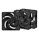 ARCTIC Freezer P14 Pro Reverse - 3 Pack - 140 mm A-RGB PWM Fan with Cable Splitter