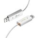 j5create JUC400 Wormhole™ Switch - Windows® & Mac®, White, 1.8 m