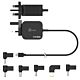 j5create JUP1565DC 67W GaN PD USB-C® Mini Charger with 6 Types of DC Connector-UK, Black
