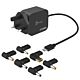 j5create JUP1565DC 67W GaN PD USB-C® Mini Charger with 6 Types of DC Connector-UK, Black