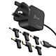 j5create JUP1565DC 67W GaN PD USB-C® Mini Charger with 6 Types of DC Connector-UK, Black