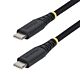 StarTech.com 2m (6ft) USB-C Charging Cable, 60W (3A) PD, Dual-Layer Braided Nylon/TPE Jacket, Rugged USB C Charging Cord, USB 2.0 Laptop Charger Cable