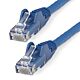 StarTech.com 5m CAT6 Ethernet Cable - LSZH (Low Smoke Zero Halogen) - 10 Gigabit 250Mhz 100W PoE RJ45 10GbE UTP Network Patch Cord Snagless with Strain Relief - Blue, CAT 6, ETL Verified, 24AWG