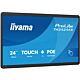 iiyama TW2424AS-B3P Signage Display Interactive flat panel 60.5 cm (23.8") Wi-Fi 450 cd/m² Full HD Black Touchscreen Built-in processor Android 24/7