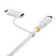 StarTech.com 2m (6ft) 2-in-1 Rugged USB-C Charging Cable with Lightning Adapter, 30W/60W (3A), Apple MFi , Braided USB C Charger Cord for iPhone/iPad/Android