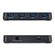 StarTech.com 4-Port USB-A Hub, 5Gbps, Self-Powered, 2-in-1 USB-C and USB-A Host Cable, 1x BC 1.2 Charging Port, 24W Power Adapter Included, MacBook and Windows