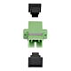 StarTech.com SC to SC Coupler 10 Pack, OS2 Single e SC Fiber Optic Coupler with Flange, SC/APC Simplex Adapter