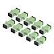 StarTech.com SC to SC Coupler 10 Pack, OS2 Single e SC Fiber Optic Coupler with Flange, SC/APC Simplex Adapter