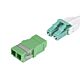 StarTech.com LC to LC Coupler 10 Pack, OS2 Single e SC Footprint LC Fiber Optic Coupler without Flange, LC/APC Duplex Adapter