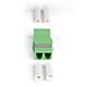 StarTech.com LC to LC Coupler 10 Pack, OS2 Single e SC Footprint LC Fiber Optic Coupler without Flange, LC/APC Duplex Adapter