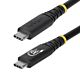 StarTech.com 2m (6ft) USB4 Cable, 20Gbps, USB-IF  USB-C Cable, 240W PD EPR, 4K 120Hz DP 1.4, TPE Jacket, Black USB-C Cord