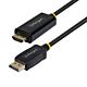 StarTech.com 2m DisplayPort to HDMI Adapter Cable with Gripping Connectors, 4K 60Hz, HDR, Uni-Directional DP to HDMI Video Converter, DP Desktop to HDMI Monitor