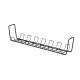 StarTech.com Under Desk Cable Management Tray, 24" Long, Metal Basket Style Cable Organizer, Screw-On Installation, Power Bar Holder, Metal, Black, TAA-Compliant