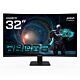 GIGABYTE GS32QCA 31.5" QHD Curved Gaming Monitor - 2560 x 1440, 180Hz, 1ms, 250 cd/m², FreeSync, HDR Ready, HDMI 2.0, Displayport 1.4