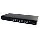 StarTech.com 8 Port Rackmount USB VGA KVM Switch w/ Audio (Audio Cables Included) - TAA