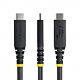 StarTech.com 1m (3ft) USB4 Cable, 40Gbps, USB-IF  USB-C Cable, 240W PD, 8K 60Hz/4K 240Hz DP2.1 DP40, TPE Jacket, Thunderbolt 4 Compatible - Black USB-C Cord