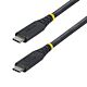 StarTech.com 1m (3ft) USB4 Cable, 40Gbps, USB-IF  USB-C Cable, 240W PD, 8K 60Hz/4K 240Hz DP2.1 DP40, TPE Jacket, Thunderbolt 4 Compatible - Black USB-C Cord