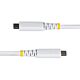 StarTech.com 1m (3ft) USB4 Cable, 40Gbps, USB-IF  USB-C Cable, 240W PD, 8K 60Hz/4K 240Hz DP2.1 DP40, TPE Jacket, Thunderbolt 4 Compatible - White USB-C Cord
