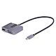 StarTech.com USB C Video Adapter, USB C to HDMI VGA Multiport Adapter, 3.5mm Audio, 4K 60Hz HDR, 100W PD Pass-Through, Thunderbolt 3/4 Compatible - USB C Display Travel Adapter