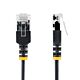 StarTech.com 2m Black Ultra Slim Cat6A Ethernet Cable, UTP, Pure Bare Copper Wire, 34AWG Slim RJ45 Network Patch Cord, Individually Tested