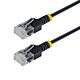 StarTech.com 4m Black Ultra Slim Cat6A Ethernet Cable, UTP, Pure Bare Copper Wire, 34AWG Slim RJ45 Network Patch Cord, Individually Tested