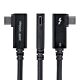 StarTech.com 2.6ft (80cm) Right Angle Thunderbolt 5 Cable, 80Gbps/Up to 120Gbps, 240W PD, 8K 60Hz,  Thunderbolt Cable, Compatible w/Thunderbolt 4/USB4/USB-C