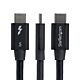 StarTech.com 2.6ft (80cm) Right Angle Thunderbolt 5 Cable, 80Gbps/Up to 120Gbps, 240W PD, 8K 60Hz,  Thunderbolt Cable, Compatible w/Thunderbolt 4/USB4/USB-C