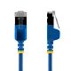 StarTech.com 1m Blue Ultra Slim Cat6A Ethernet Cable, Snagless, FTP, Pure Bare Copper Wire, 34AWG Slim RJ45 Network Patch Cord, Individually Tested