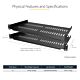StarTech.com 2-Pack 1U Server Rack Shelf, Vented Rackmount Cantilever Tray for 19" Network Rack or Cabinet, Heavy-Duty 10" (25cm) Deep, Up to 44lb (20kg) Each