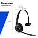 HP Poly Mission 415 Monaural USB Wired Headset Classic (Bulk)
