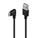 Lindy 1m USB 2.0 Type A to Right-Angled USB-C Cable