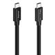 Hama USB-C USB cable USB 3.2 Gen 2 (3.1 Gen 2) 1 m USB C 80 Gbit/s 240 W Black