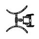Hama TV Wall Bracket, Swivel, Tilt, Pull-out, 191 cm (75) up to 45 kg