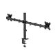 Hama Monitor Mount, 2 Monitors, Height-adjustable, Swivel/Tilt, 13" - 35", Black