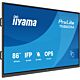 iiyama TN8605A-B1AG Signage Display Interactive flat panel 2.17 m (85.6") 500 cd/m² 4K Ultra HD Black Touchscreen
