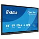 iiyama TE5513A-B2AG Signage Display Interactive flat panel 138.7 cm (54.6") Wi-Fi 500 cd/m² 4K Ultra HD Black Touchscreen Built-in processor Android 24/7