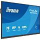 iiyama TN7505A-B1AG Signage Display Interactive flat panel 189.3 cm (74.5") 500 cd/m² 4K Ultra HD Black Touchscreen