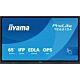 iiyama TE6513A-B2AG Signage Display Interactive flat panel 163.8 cm (64.5") Wi-Fi 500 cd/m² 4K Ultra HD Black Touchscreen Built-in processor Android 24/7