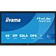 iiyama TE6515A-B2AG Signage Display Kiosk design 163.8 cm (64.5") Wi-Fi 550 cd/m² 4K Ultra HD Black Touchscreen Built-in processor Android 24/7