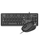 VIDA CORPORATE 2IN1 USB KBOARD MOUSE keyboard Mouse included Home/Office QWERTY UK English Black