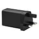 dbramante1928 IT - UK W. Charger - 2xUSB-C 70W + 1xUSB-A - BLK