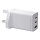 dbramante1928 IT - UK W. Charger - 2xUSB-C 70W + 1xUSB-A - WHT