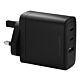 dbramante1928 IT - UK W. Charger - 2xUSB-C 100W + 1xUSB-A - BLK