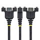 StarTech.com 2m Panel Mount USB Cable A to A, M/F, USB-A Male to Female Extension Cable, USB 5Gbps Panel Mount Adapter Cable