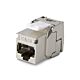 StarTech.com Cat8 Keystone Jack, 6-Pack RJ45 Ethernet Keystone Jacks, STP Cat8 Wall Jack, 180-Degree Toolless