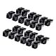 StarTech.com Cat6 Keystone Jack, 24-Pack RJ45 Ethernet Keystone Jacks, UTP Cat6 Wall Jack, 90-Degree 110 Punch Down, Black