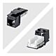 StarTech.com Cat6 Keystone Jack, 24-Pack RJ45 Ethernet Keystone Jacks, UTP Cat6 Wall Jack, 90-Degree 110 Punch Down, Black