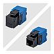 StarTech.com Cat6 Keystone Jack, 24-Pack RJ45 Ethernet Keystone Jacks, UTP Cat6 Wall Jack, 180-Degree Toolless, Black